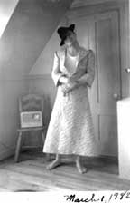 1942 Ginny's father clowning around.